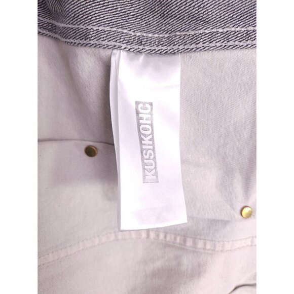 KUSIKOHC Exclusive Gray Denim Jacket XL New - Picture 14 of 15